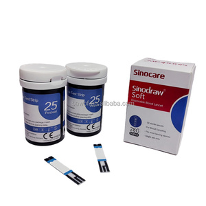 Lancettes <span class=keywords><strong>et</strong></span> <span class=keywords><strong>bandelettes</strong></span> de test de glycémie Safe Accu Sinocare - Product Image 6