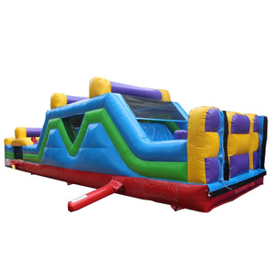 Carrera de obstáculos de bloques de construcción inflable, carrera de obstáculos inflable de ardilla para niños - Product Image 1