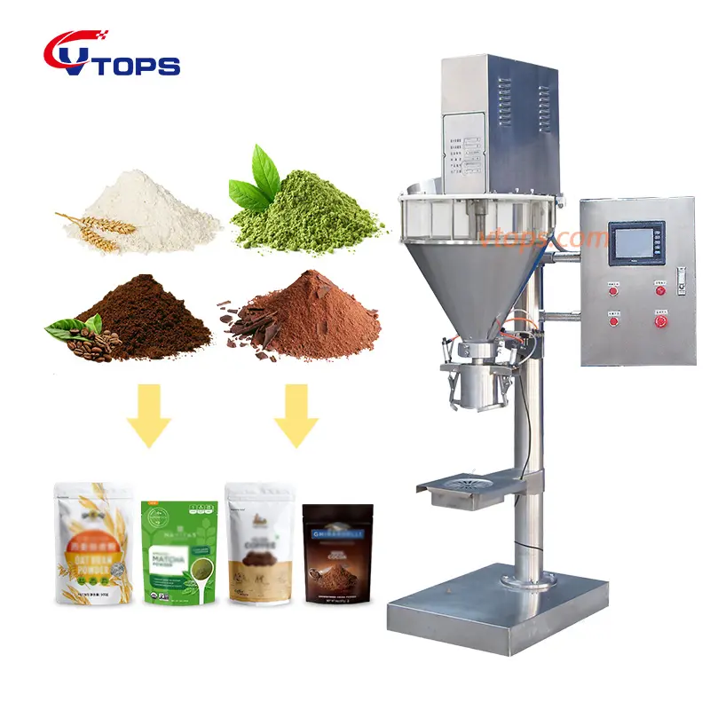 Machine de remplissage de poudre de café en poudre arabe de farine d'épice d'excellente qualité Machine de dosage de poudre sèche de remplisseur de tarière