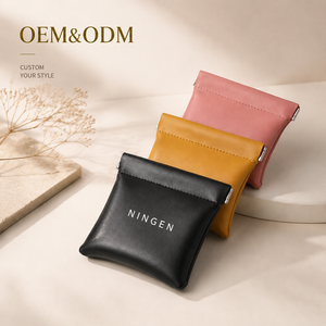 กระเป๋าหนัง PU กันน้ำแบบรีไซเคิล สั่งทำโลโก้ได้ สำหรับใส่เครื่องสำอาง เครื่องประดับ รับผลิตแบบ OEM/ODM - Product Image 1