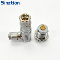 Connecteur d'aviation circulaire coudé à 90 degrés étanche IP68 série FHG K Push-Pull