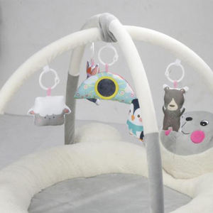 Alfombrilla de juego para bebés ecológica de algodón suave nórdico personalizada OEM/ODM con juguete colgante para bebés de 0 a 24 <span class=keywords><strong>meses</strong></span> - Product Image 4