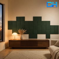 Panneau acoustique en polyester de forme hexagonale Chiheng, isolation phonique professionnelle, classe B1, ignifuge, pour traitement acoustique des salles de classe