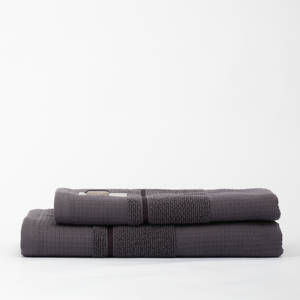 Juego de Toallas de Baño y Rostro Kapers 100% Algodón, Tejido Waffle y Felpa, Suaves y Absorbentes - Product Image 6