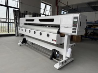 Imprimante numérique à solvant écologique pour bannières en vinyle, rouleaux de vinyle, cartes et étiquettes, tête Xp600/i3200, 1,9 m, blanche, pour publicité