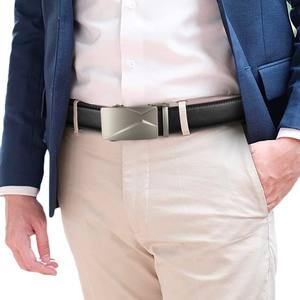 Cinturón de cuero genuino para <span class=keywords><strong>hombre</strong></span> de alta calidad, aleación de Zinc automática para hebilla, textura de lichi, negocios para transfronterizo para <span class=keywords><strong>Amazon</strong></span> - Product Image 5