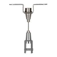 Kit de suspension réglable de haute qualité avec câble métallique et pince pour suspension de lustre au plafond
