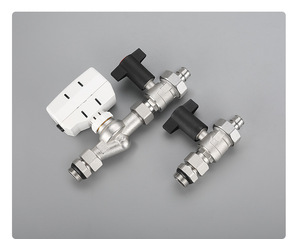 Ensemble <span class=keywords><strong>de</strong></span> vannes thermostatiques Ganihill, vanne TRV HVAC avec actionneur pour chauffage par le sol - Product Image 3