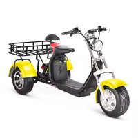 Scooter Eléctrico de 3 Ruedas, 4000W, 60AH, Motor Dual Potente, Triciclo Eléctrico Citycoco
