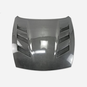 Nuevo Capó Ventilado de Fibra de Carbono con Tejido de Panal Negro, con Pernos, para Nissan 370Z Z34 (2009 en adelante), Estilo AMS - Product Image 1