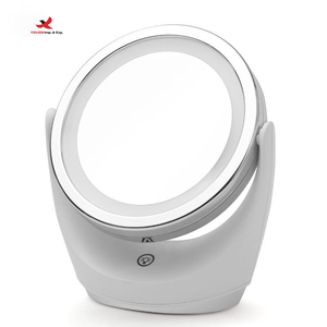 Portable Personalized LED Makeup <b>Mirror</b> 3 Light Colors Lighting Stand Desktop Rechargeable Cosmetic <b>Vanity</b> <b>Mirror</b> - Product Image 1