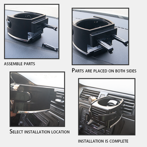 CARFU Universal ABS Air Vent Mount Adjustable Height Front Car Cup Holder <b>AC</b>-2287 - Product Image 5