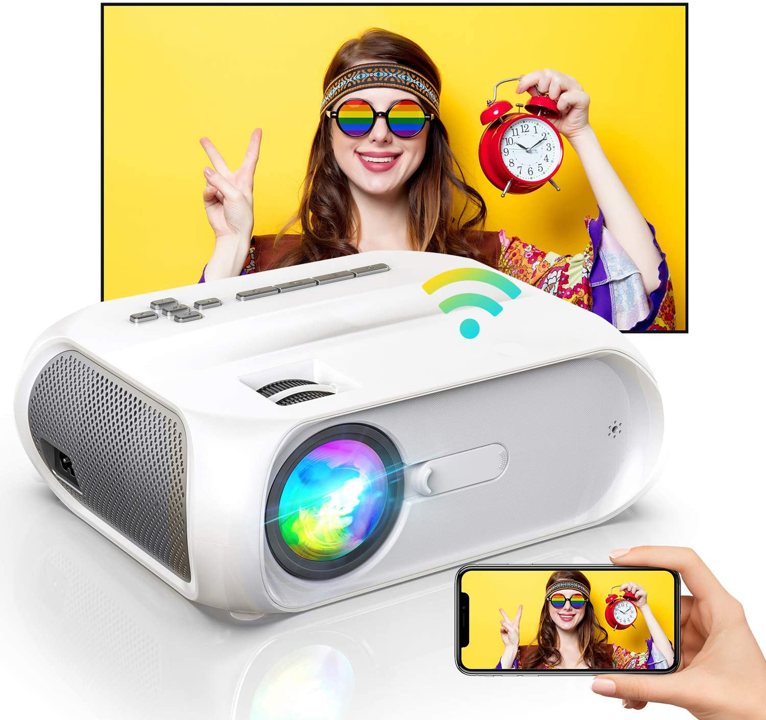 [Amazon Hot Mini HD 720P Projector]Factory ODM OEM Cheap Price High Brightness  LCD LED Portable Home Video Theater projector