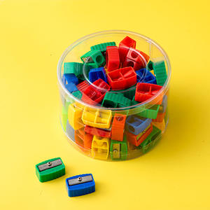 Afilador de lápices de plástico para niños, afilador de lápices rectangular personalizado con forma de <span class=keywords><strong>flor</strong></span> y Estrella, regalo promocional - Product Image 5