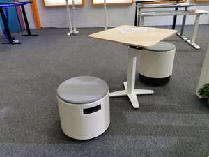 गर्म बेचने टेबल लिफ्ट 3 चरण ऊंचाई समायोज्य बिजली कार्यालय की मेज पैर डेस्क पैर 1200N उठाने स्तंभ - Product Image 6