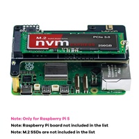 Adaptateur SSD LAFVIN M.2 NVMe pour Raspberry Pi 5 - PCIe Gen3 haute vitesse compatible avec les tailles 2230/2242/2260/2280 pour Raspberry Pi
