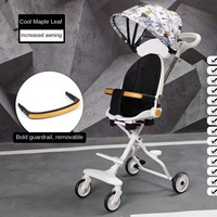 Poussette légère pour bébé, pliable, position assise et allongée, poussette paysagère pour enfants de 0 à 5 ans, poussette de voyage