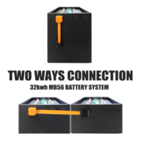 Kits DIY EEL en Preventa en la UE, Batería Lifepo4 MB56 de 48v 628Ah, Caja de Batería JK con BMS de 300A para Celdas EVE MB56 de 628Ah, Sistema de Almacenamiento de Energía Doméstica ESS
