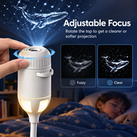 Lampe de projection d'étoiles LED USB à gradation progressive, contrôle tactile RGB, lumière de nuit pour voiture et chambre à coucher, lumière d'ambiance romantique galaxie