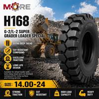 Neumático para Cargadora HONGHUA H168 G-2/L-2, Cámara de Aire 14.00-24, Banda de Rodadura Extra Profunda, Resistente a Cortes, Nuevo, para Cargadora de Ruedas en Minería en Terreno Accidentado