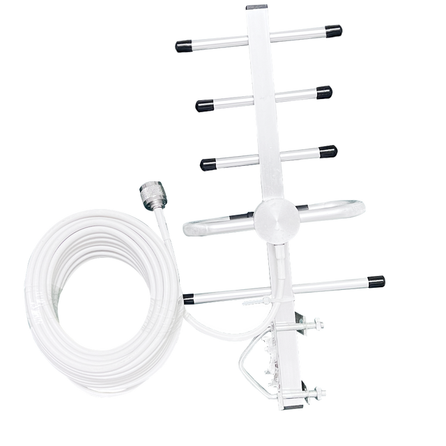 5 Unit Yagi Antenna With 10M Cable  9dBi 2700Mhz Used for Signal Amplifier Accessories