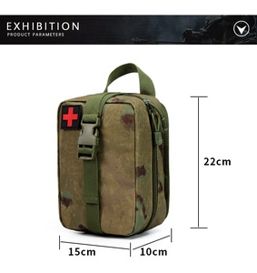 Sac de premiers secours J.SH, pochette médicale en nylon imperméable avec fermeture éclair, pour les urgences, écologique et léger - Product Image 5