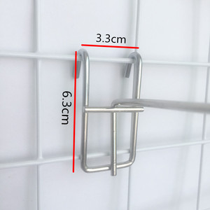 <span class=keywords><strong>Pegboard</strong></span> hiển thị móc thân thiện với môi chống gỉ hiện đại duy nhất Tier kim loại móc lưới tường móc cho siêu thị cửa hàng bán lẻ - Product Image 6