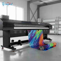 Imprimante grand format éco Yinghe 3200 mm (10 pieds) avec 2 têtes d'impression XP600 pour impression de bannières flexibles et d'affiches extérieures