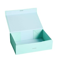Boîte cadeau pliable en stratifié couleur unie, vente en gros, commerce extérieur transfrontalier, boîte cadeau monobloc