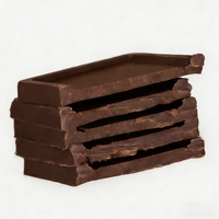 Barre de chocolat noir 46% 55% au beurre de cacao pur, bonbons au chocolat saveur lait quotidienne, collation chocolatée 50g, emballée individuellement