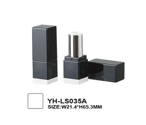 Tubos Cuadrados Negros para Lápiz Labial, Envases Cosméticos Vacíos, 21.4mm de Diámetro, Material ABS, Tubo de Plástico para Lápiz Labial - Product Image 2