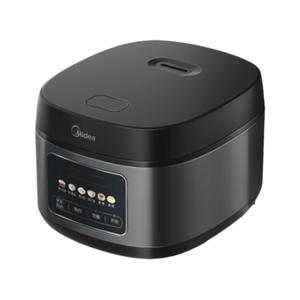 Olla Arrocera Midea de 4L con Forma de Tambor, Temporizador Inteligente, Multifuncional, Eléctrica, de Acero Inoxidable, Color Gris Titanio Elegance - Product Image 1