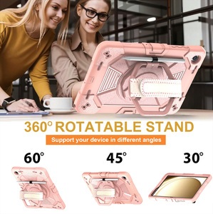เคสกันกระแทกสำหรับ Samsung Galaxy Tab A9+ A11+ ขนาด 11 นิ้ว, ฝาปิดแบบหมุนได้ 360 องศา พร้อมสายคล้องมือ - Product Image 4
