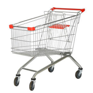 Winkelwagentje Prijs Supermarktkar Metalen Winkelwagen Met <span class=keywords><strong>4</strong></span> Wielen Winkelwagen - Product Image 3