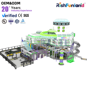 Centro Giochi Commerciale con Percorso Ninja, Attrezzature per Parco Giochi al Coperto per Bambini, Parco Divertimenti con Piscina di Palline - Product Image 4