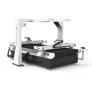 Vibrating Knife <strong>Cutting</strong> Machine with Double Gantry and Large Visual Camera for <strong>Cutiing</strong> Leather, Fabric, Synthetic Materials - Product Image 1