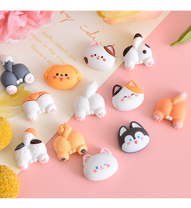 ชุดหัวและก้น<span class=keywords><strong>แมว</strong></span>และสุนัขการ์ตูน วัสดุงานฝีมือ DIY สำหรับเคสมือถือ แม่เหล็กติดตู้เย็น ที่รัดผม สติกเกอร์เครื่องประดับผม - Product Image 3