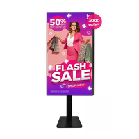 Vitrines de magasins Affichage publicitaire Signalisation numérique LCD 3000 Nits Signalisation numérique et affichages haute luminosité