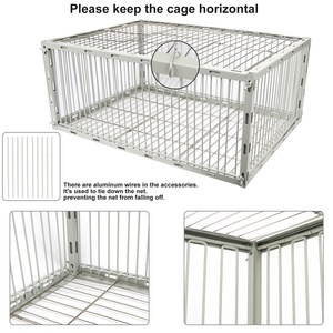 Jaula plegable de alambre de hierro para pájaros de nuevo diseño para loros, <span class=keywords><strong>palomas</strong></span>, casa de pájaros de Metal de alta calidad - Product Image 5