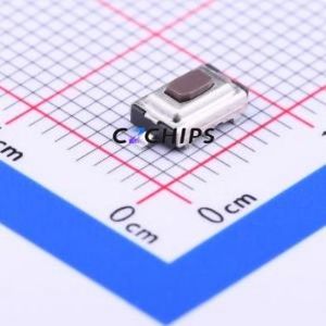 TMG-325N-V-T/R Tactile Switch SMD,3.7x6mm Switch Single Pole Single Throw Round Button Vertical Mount 6mm - Product Image 1