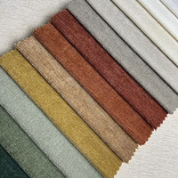 Tissu Chenille 100D en Tricot 100% Polyester, Résistant aux Déchirures et à l'Abrasion, Léger, pour Revêtement de Canapé, Jacquard Uni