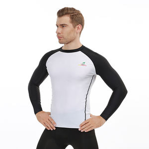 Long Sleeve Quick Dry <strong>Rash</strong> <strong>Vest</strong> Chlorine Resistant Rashie UPF50+ Men <strong>Thermal</strong> <strong>Rash</strong> Guard - Product Image 1