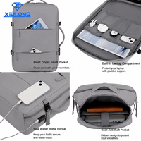 Sac à dos minimaliste Oxford imperméable avec port USB, idéal pour les voyages d'affaires, résistant à l'eau, multi-compartiments, pour le bureau et le travail