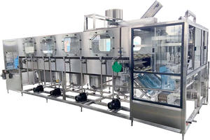 Línea automática de producción de llenado de agua pura Máquina de llenado de agua de barril grande de agua mineral pura de cinco galones - Product Image 2