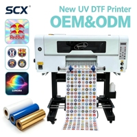 Imprimante UV DTF haute vitesse XP600 I3200 AB pour autocollants en cristal, tasses, stylos, casques, métal, bois, machine d'impression de transfert de logo personnalisé