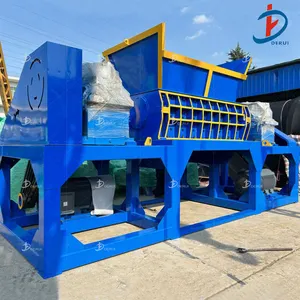 dual shaft shredder waste steel crusher scrap aluminum bale shredder solid waste