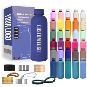 MEDO-Botellas deportivas de acero inoxidable con logotipo, termo personalizado con pintura de doble pared, aislamiento térmico de 12 horas, venta al por mayor - Product Image 2