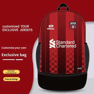 Sac à dos <span class=keywords><strong>de</strong></span> sport multifonctionnel respirant en polyester pour sublimation, avec compartiment à chaussures, personnalisable pour hommes (football, <span class=keywords><strong>volley</strong></span>-<span class=keywords><strong>ball</strong></span>) - Product Image 1