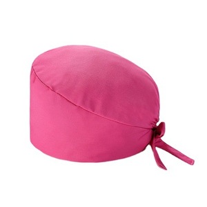 Chapeaux de <span class=keywords><strong>gommage</strong></span> réglables avec logo personnalisé taille libre uniformes d'infirmière chirurgicale en coton pour femmes hommes gommages de médecin d'hôpital avec queue de cheval - Product Image 1
