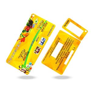Tarjetas de Fidelización Personalizadas de PVC con Triple Llave, Tarjeta de Membresía Combinada, Sencillas, Portátiles, con Código de Barras Troquelado No Estándar para Promociones Minoristas - Product Image 3